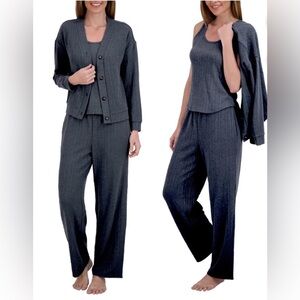 NWT Live 2 Lounge 3-Piece Textured Lounge Set Size XXL Blue